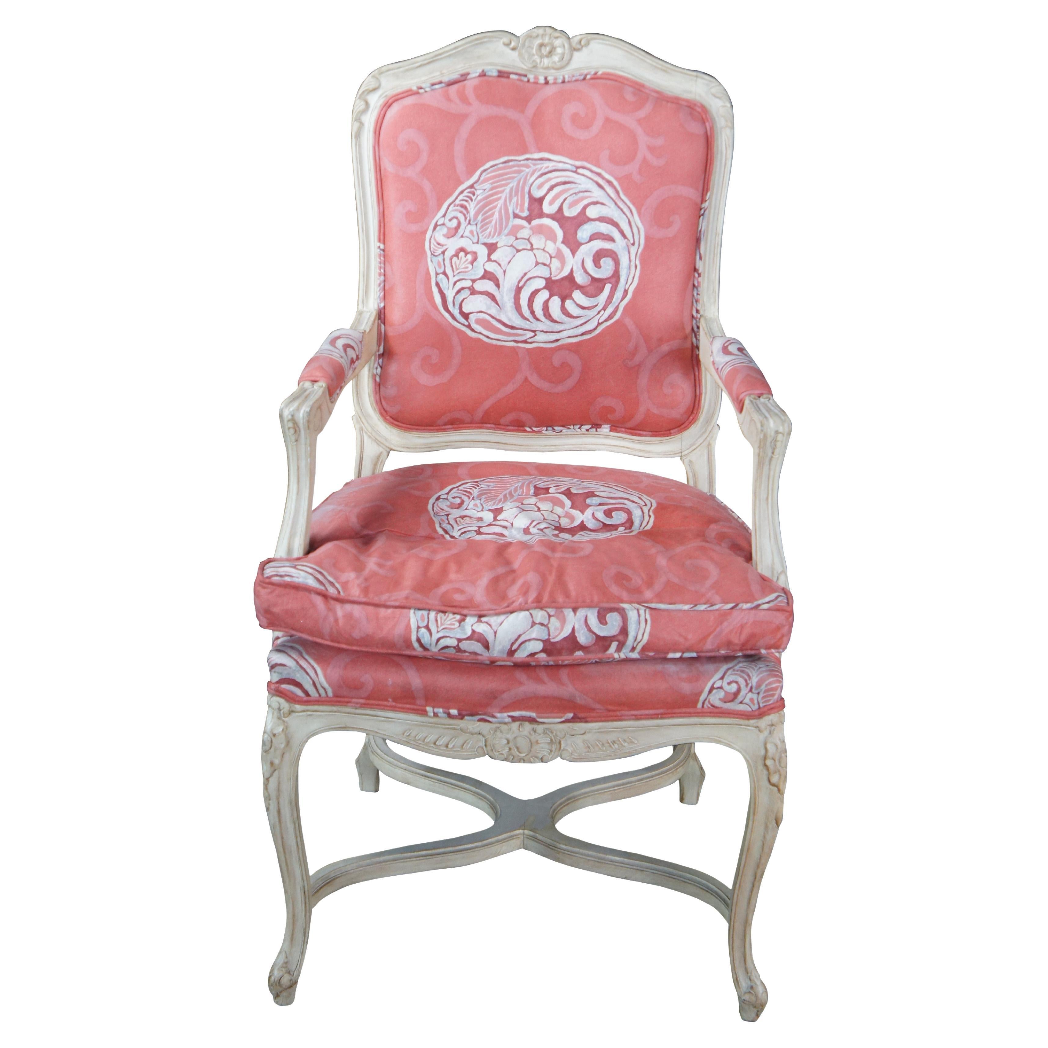 Meyer Gunther Martini French Provincial Louis XV Chinoiserie Arm Chair For Sale