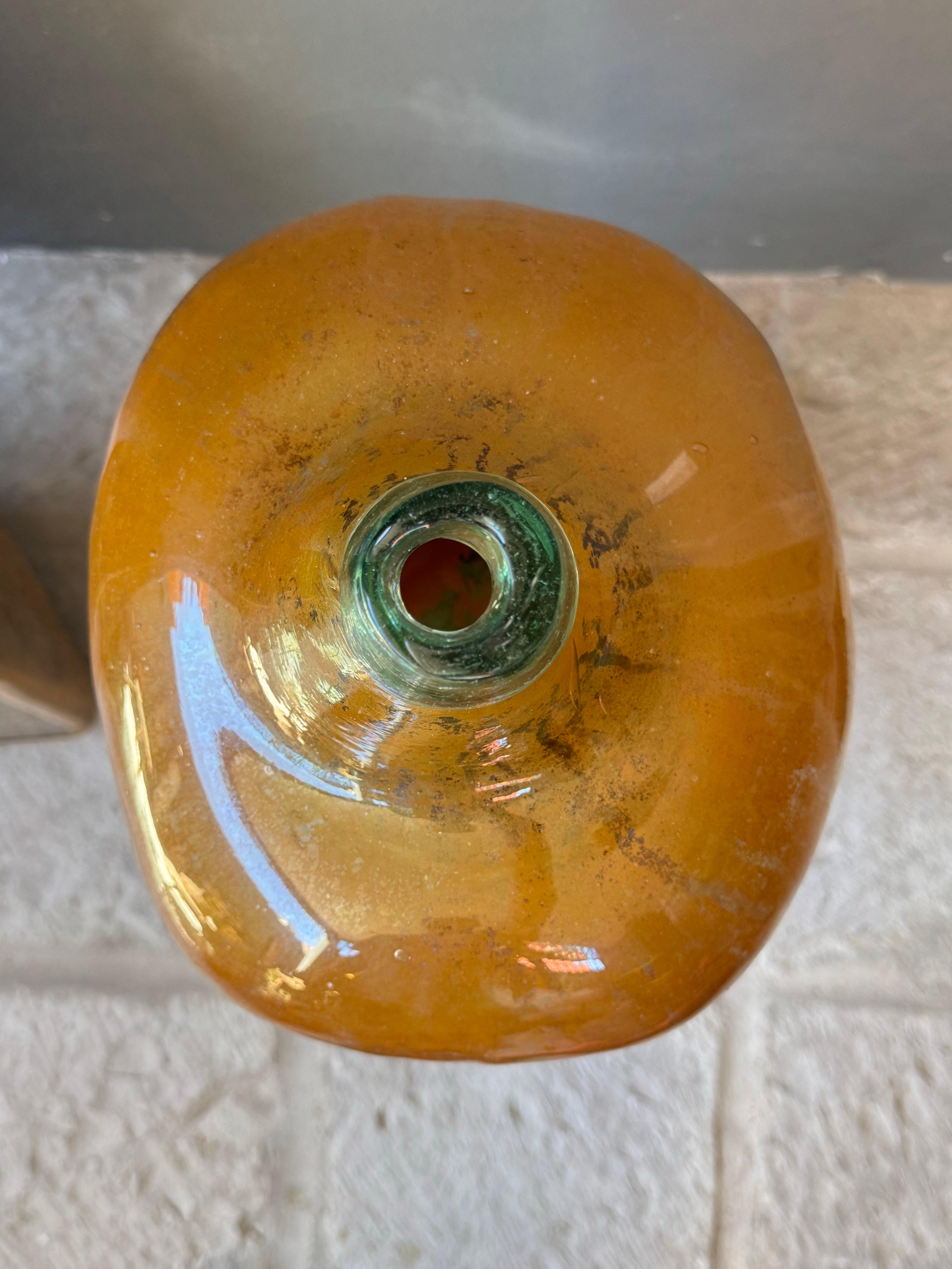 Vetro soffiato Demijohn di Mezcal del sud di Oaxaca, circa 1930 in vendita