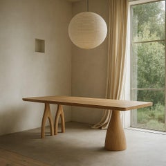 Mezcal Dining Table/ Walnut Top, Ash Base /By Sin-Ca