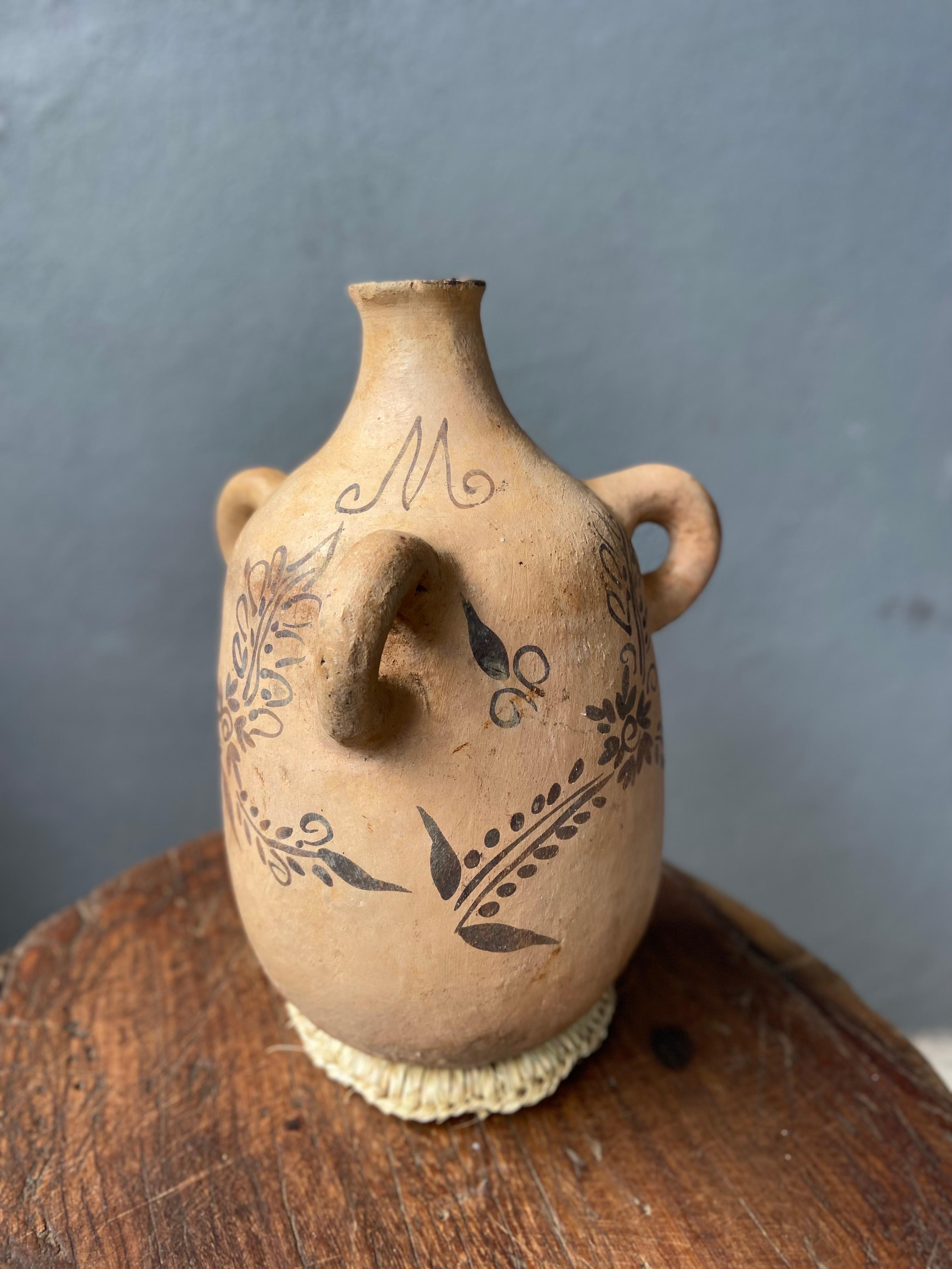 Folk Art Mezcal Jug From Guerrero, Mexico, Circa 1940´s