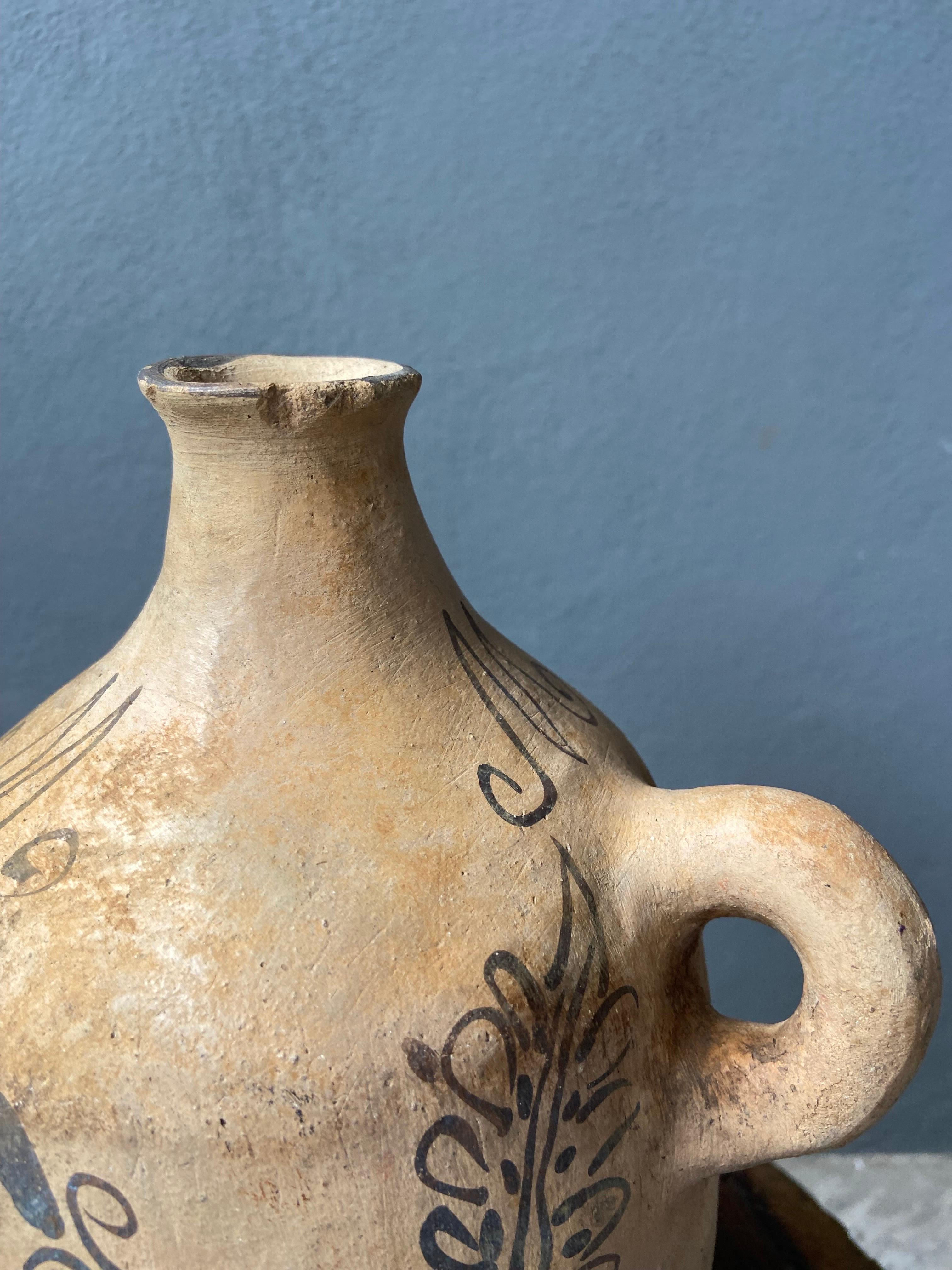 Ceramic Mezcal Jug From Guerrero, Mexico, Circa 1940´s