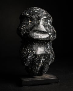 Mezcala M-22 Black Serpentine Stone Figure