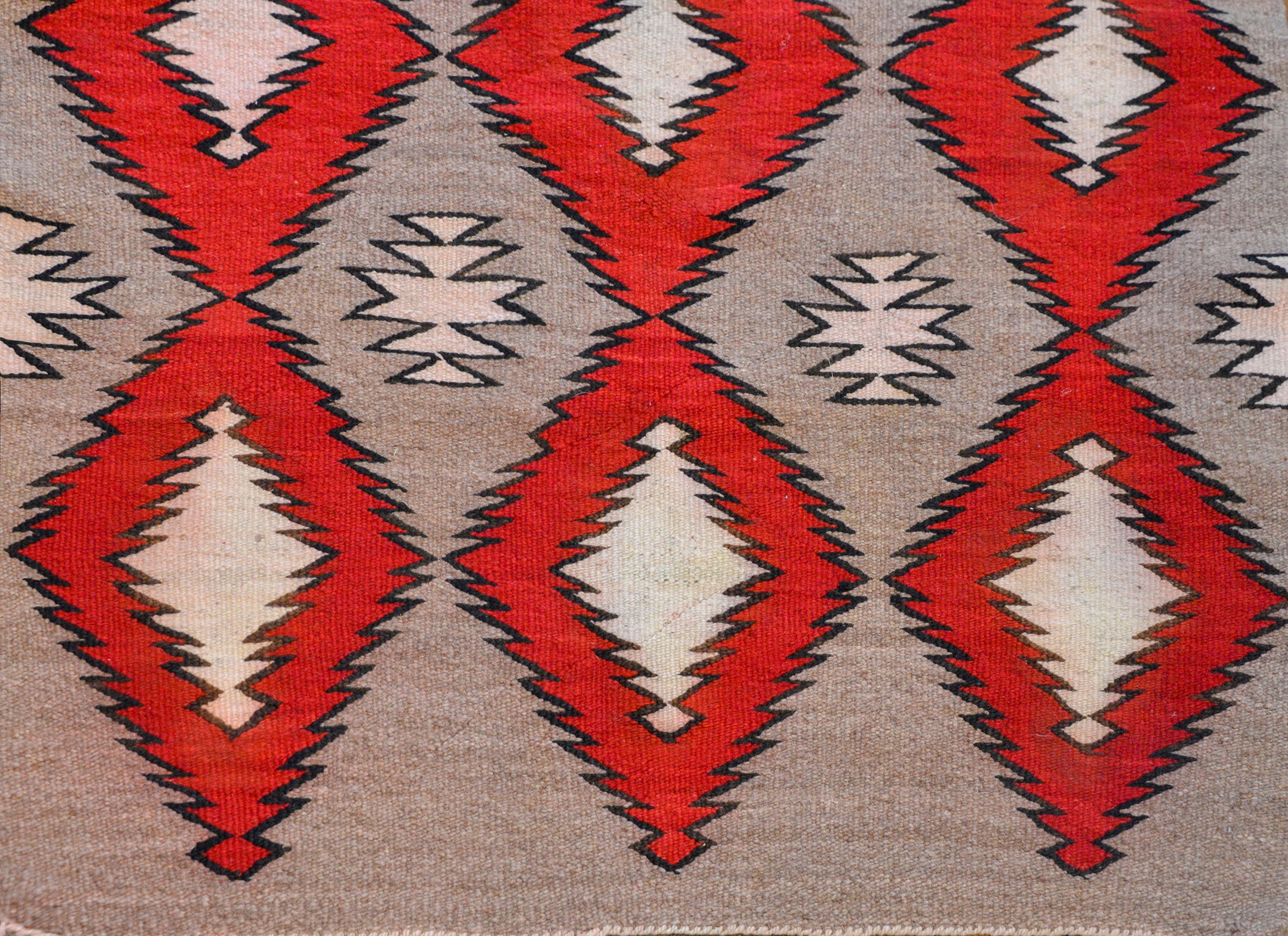 Wool Mesmerizing Early 20th Century Navajo Rug