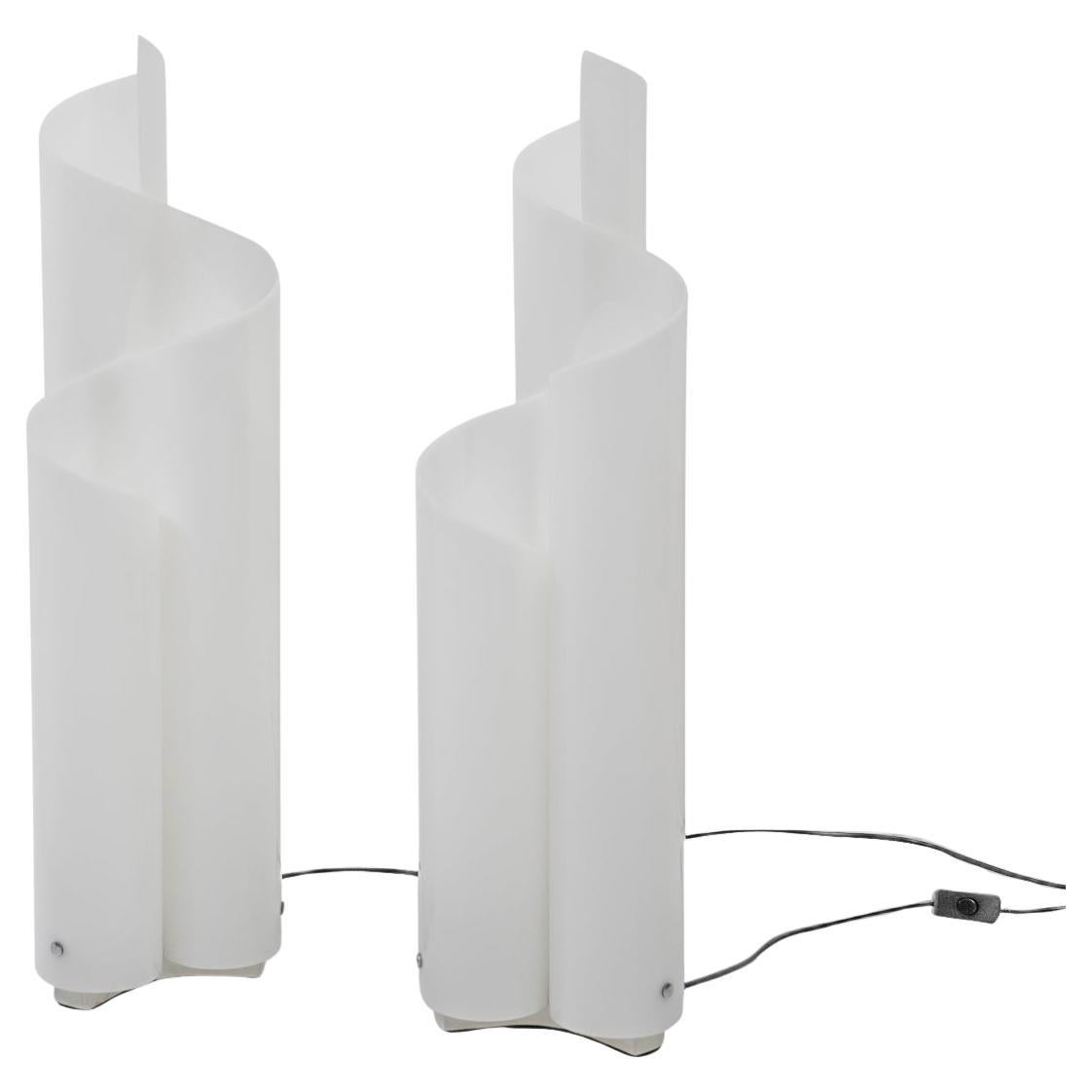 Lampade da tavolo Mezza Chimera di Vico Magistretti per Artemide, anni '70, Set di 2 in vendita