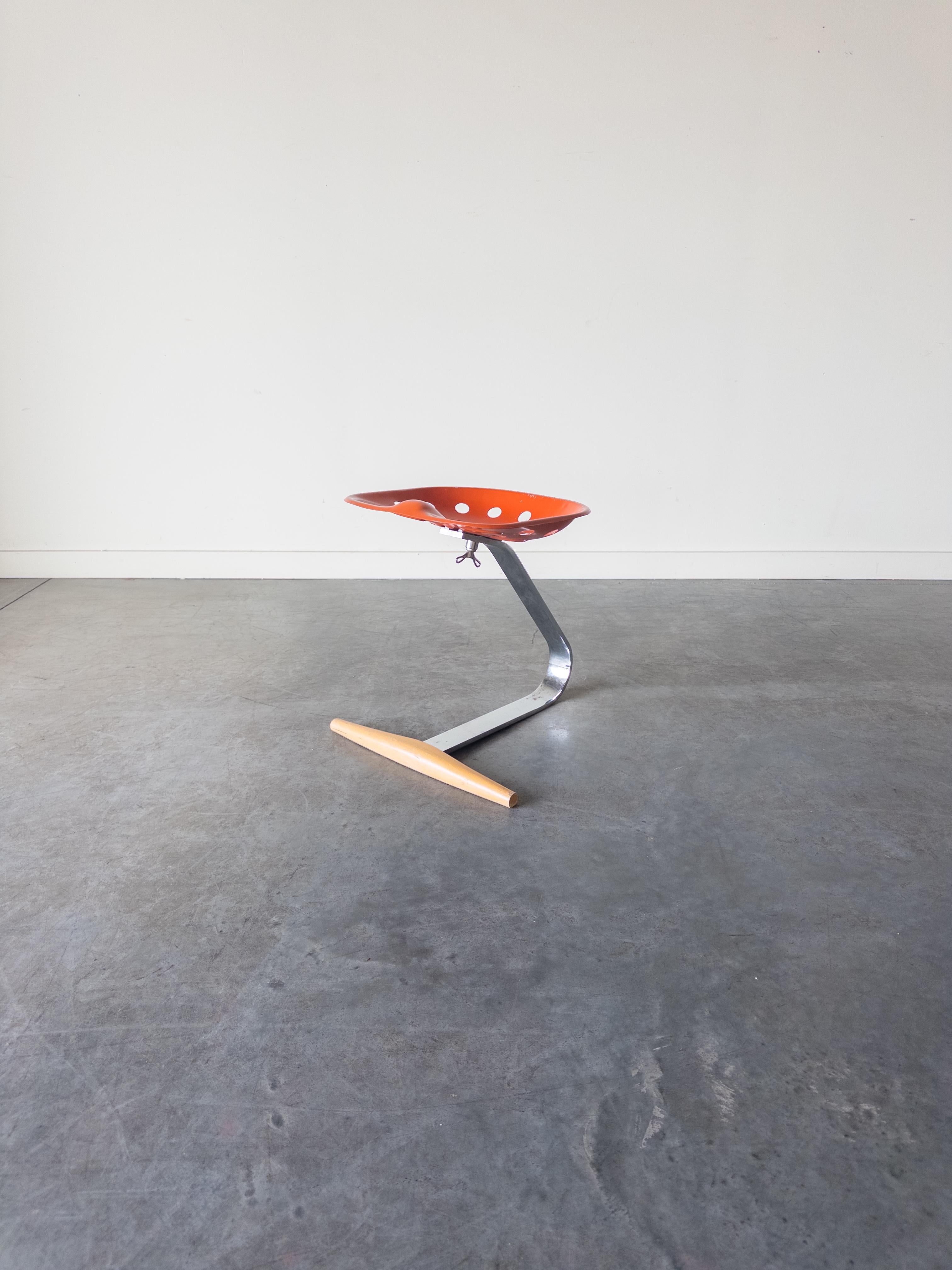 Mid-Century Modern Mezzadro Stool by Achille and Pier Giacomo Castiglioni for Zanotta, 1970s For Sale