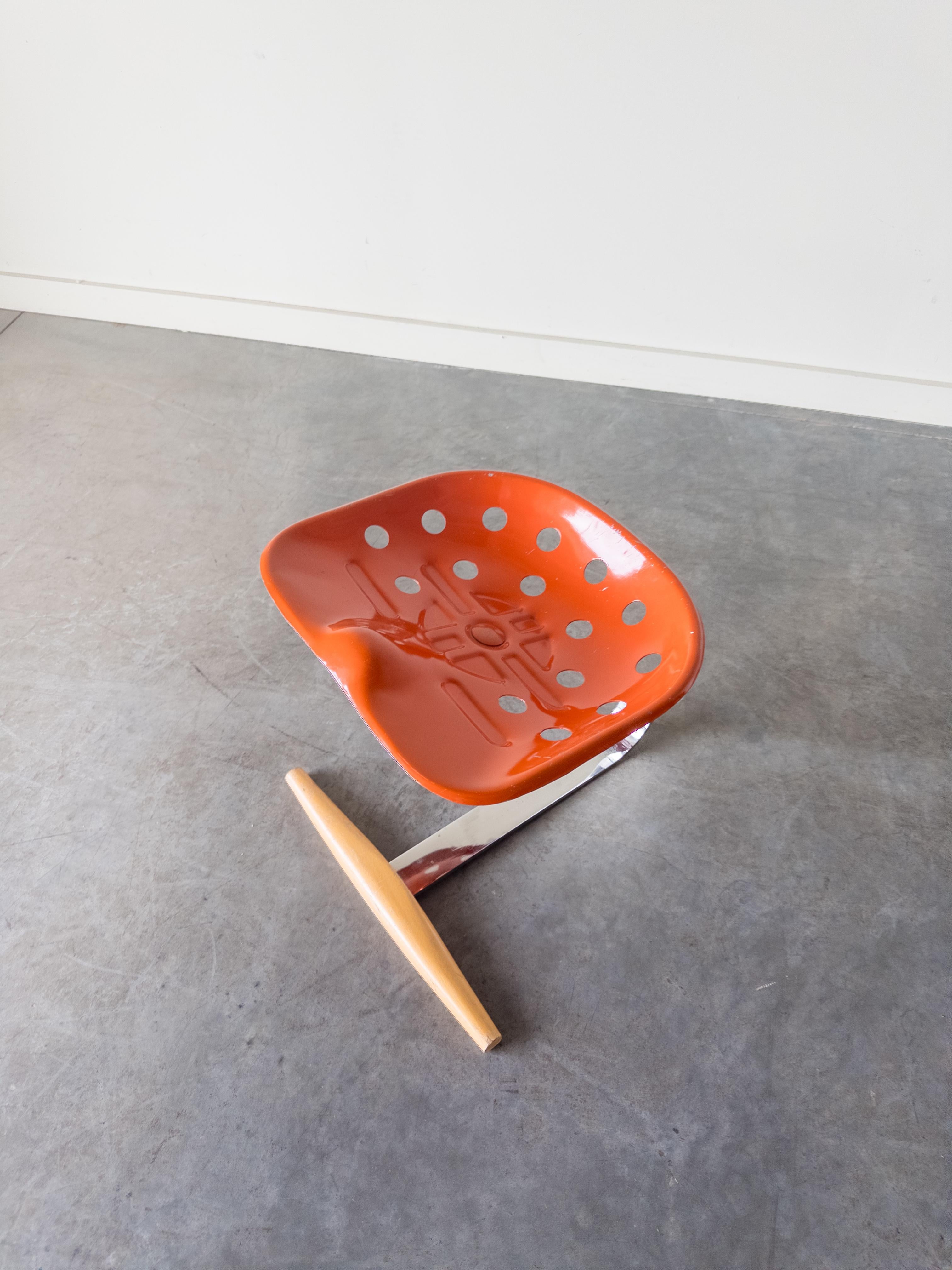 Italian Mezzadro Stool by Achille and Pier Giacomo Castiglioni for Zanotta, 1970s For Sale