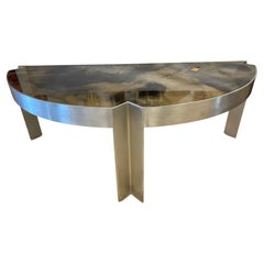 Vintage Mezzaluna Desk by Leon Rosen for Pace Collection