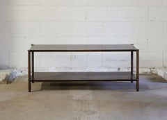 Mezzo (48") Shelving and Bench in Antique Bronze by Laylo Studio