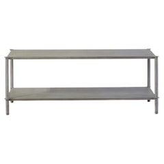 Mezzo (48") Shelving and Bench in Stainless Steel by Laylo Studio