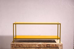 Mezzo (48") Shelving in Powder Coated Dahlia Yellow Metal by Laylo Studio