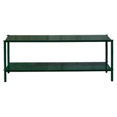 Mezzo (48") Shelving in Powder Coated Forest Green Metal by Laylo Studio