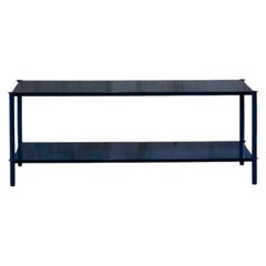 Estantería Mezzo (48") de metal pulverizado azul océano by Laylo Studio