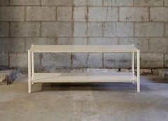 Mezzo (48") Shelving in Powder Coated Oyster White Metal by Laylo Studio