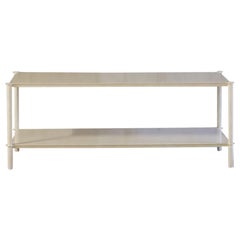 Mezzo (48") Shelving in Powder Coated Oyster White Metal by Laylo Studio