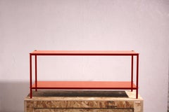 Mezzo (48") Shelving in Powder Coated Salmon Metal by Laylo Studio