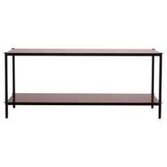 Étagère Mezzo (48") en métal noir Vulcan enduit de poudre par Laylo Studio