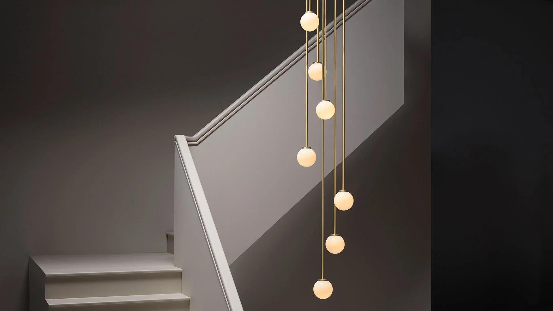 Brass Mezzo Cluster Round by Cto Lighting For Sale