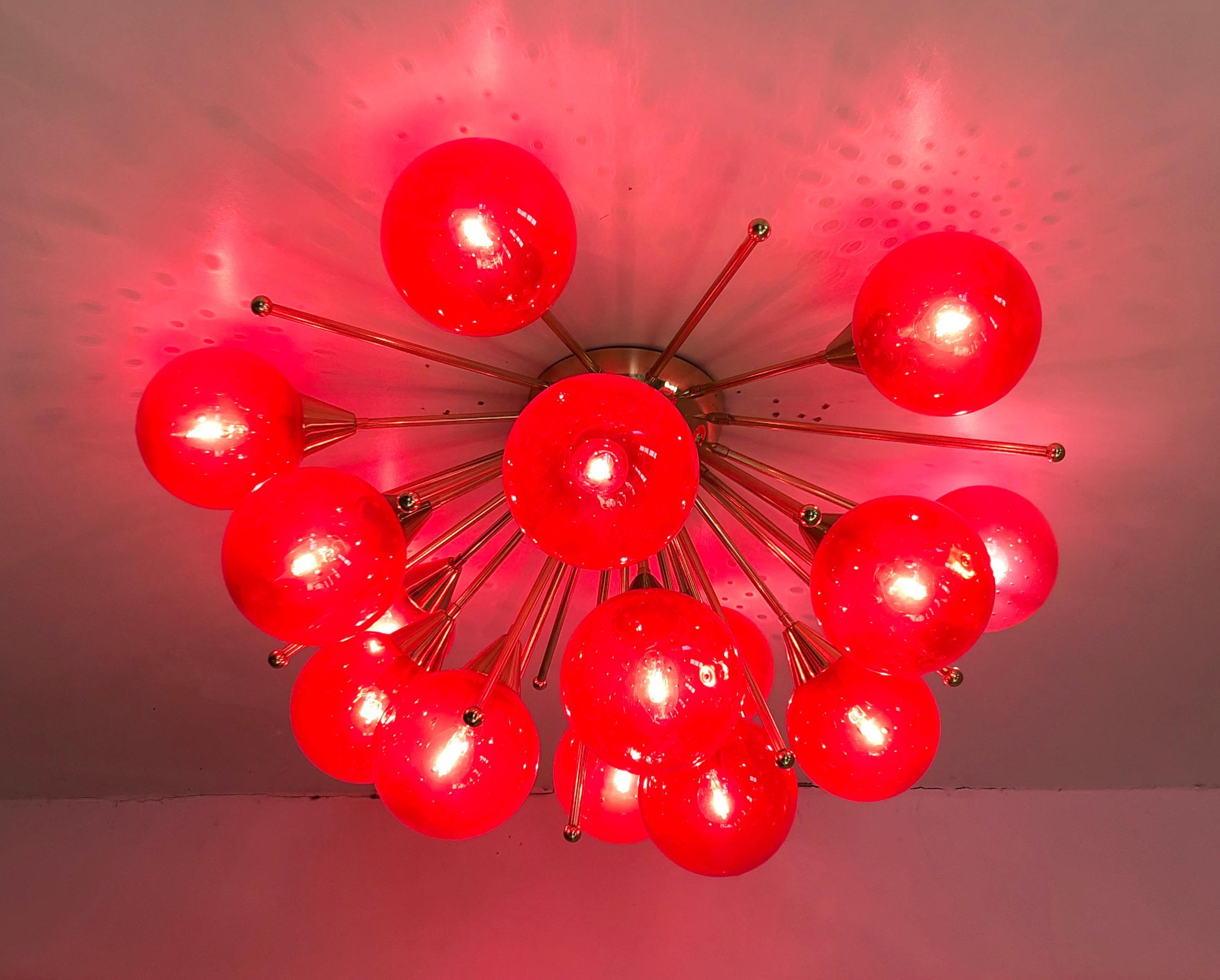 Modern Mezzo Flush Mount by Fabio Ltd For Sale