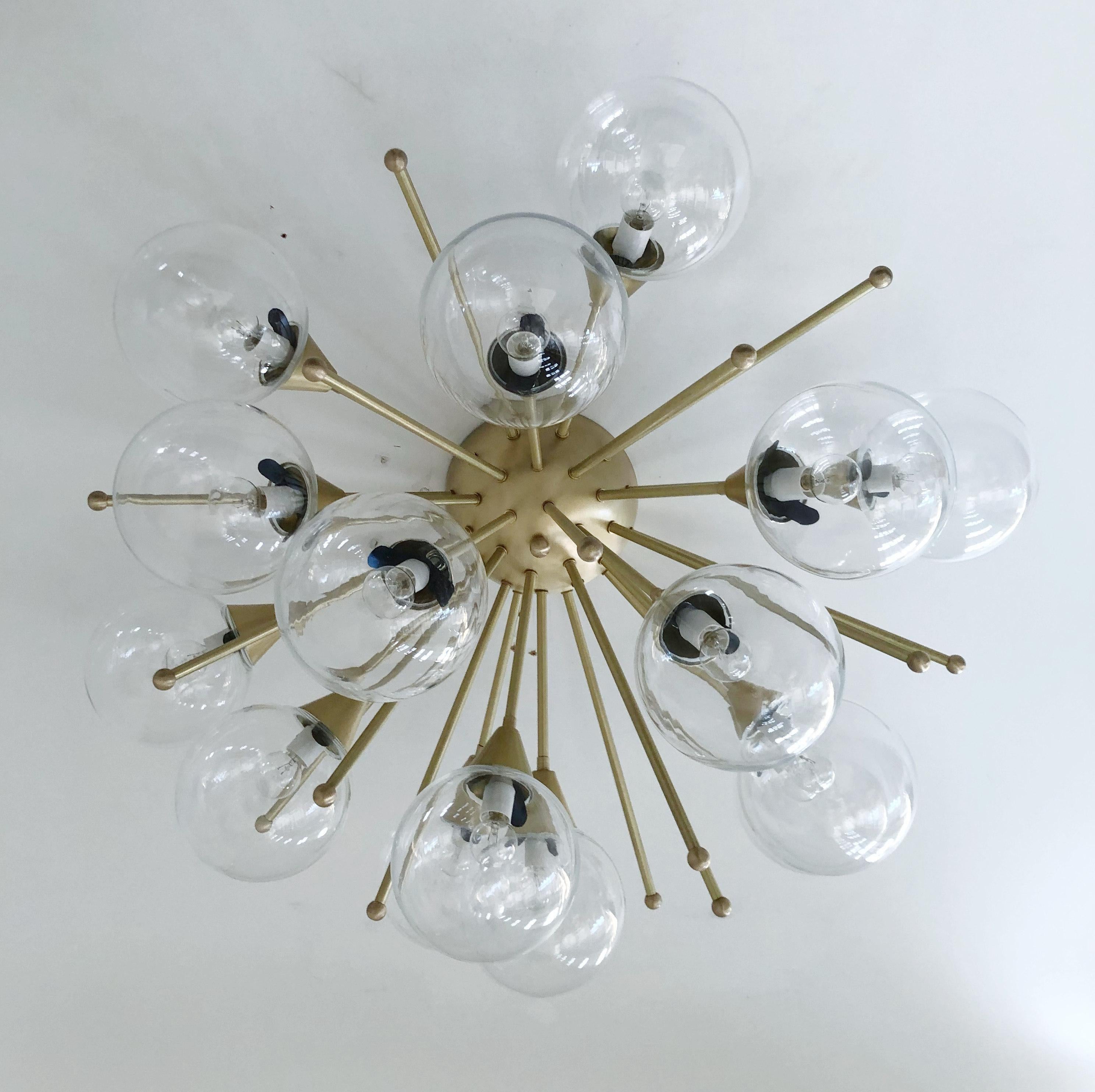 Modern Mezzo Flush Mount by Fabio Ltd For Sale