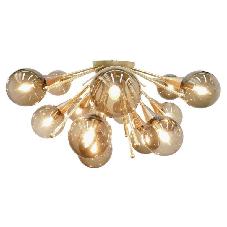 Modern Mezzo Flush Mount by Fabio Ltd For Sale