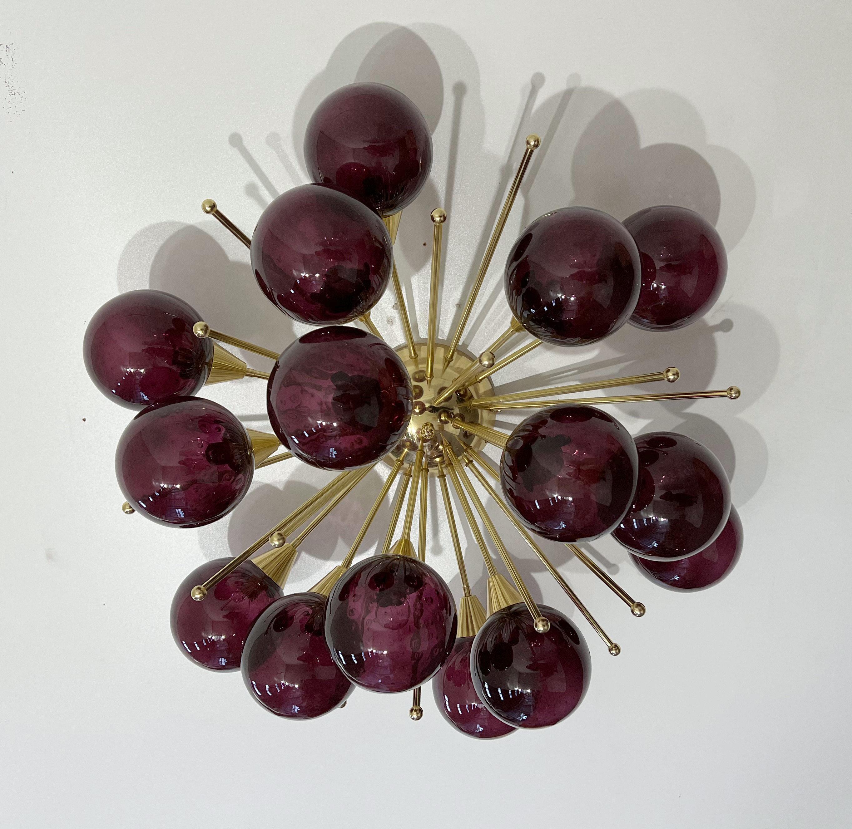 Modern Mezzo Flush Mount by Fabio Ltd For Sale