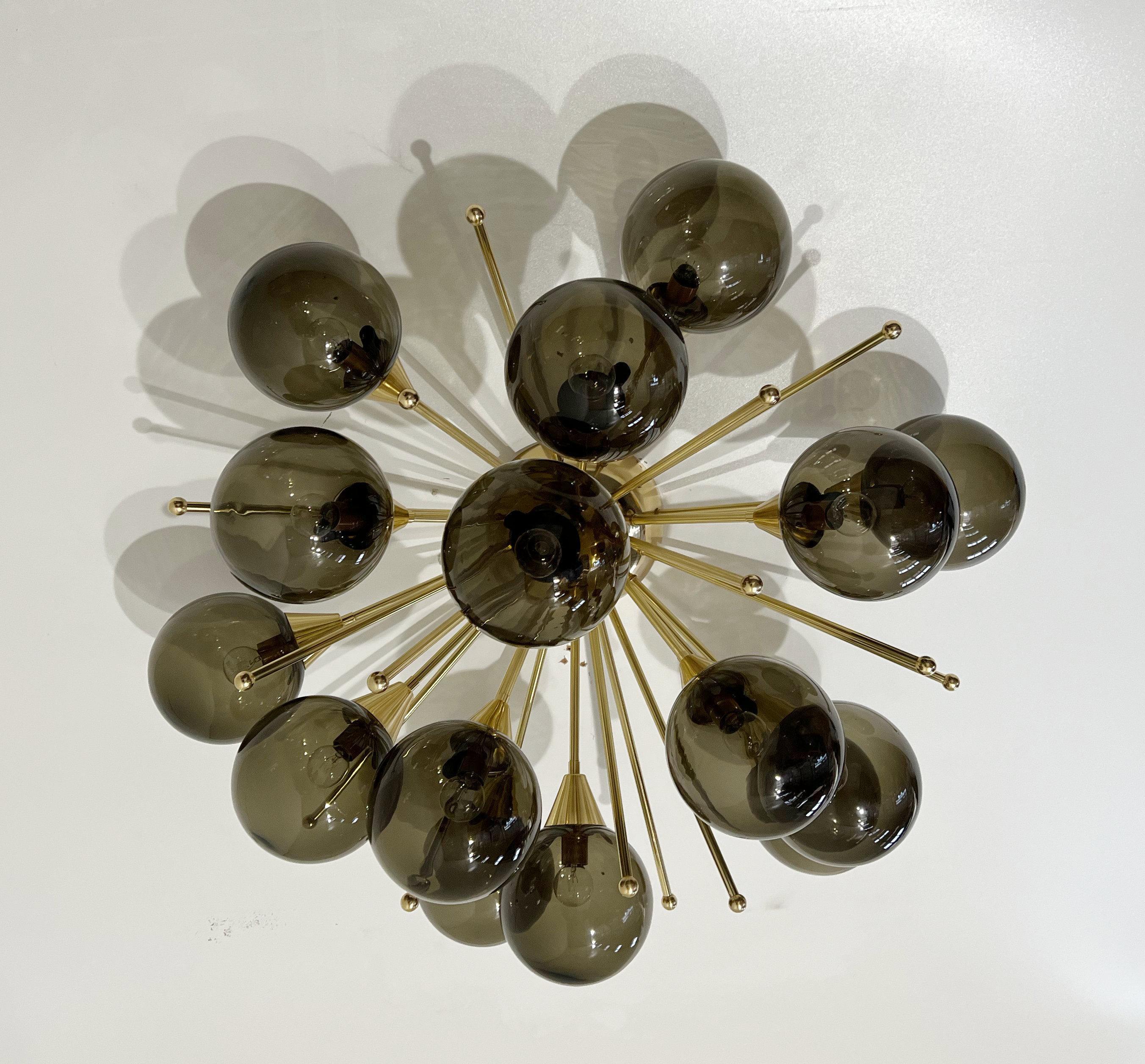 Modern Mezzo Flush Mount by Fabio Ltd For Sale