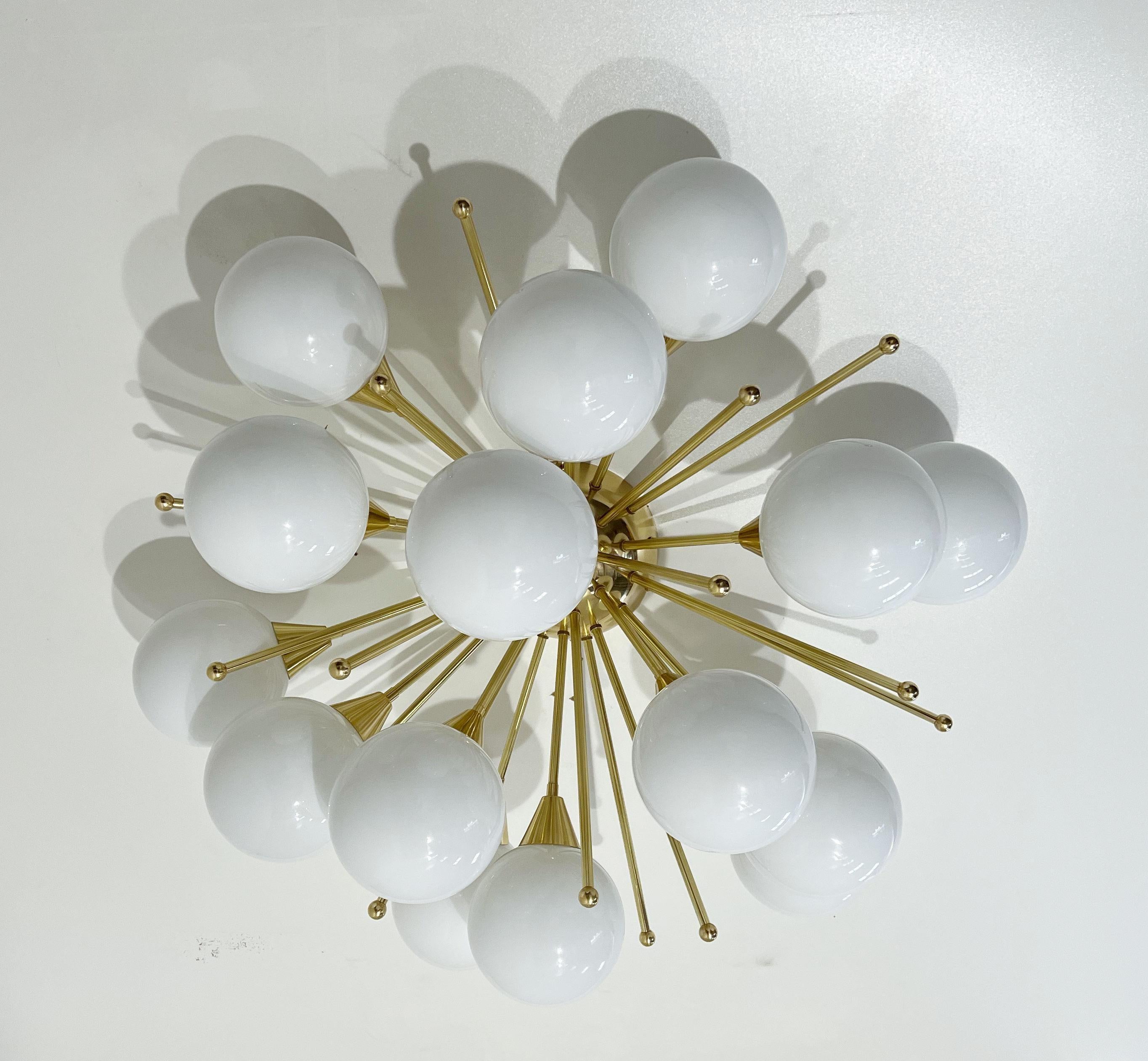 Modern Mezzo Flush Mount by Fabio Ltd For Sale
