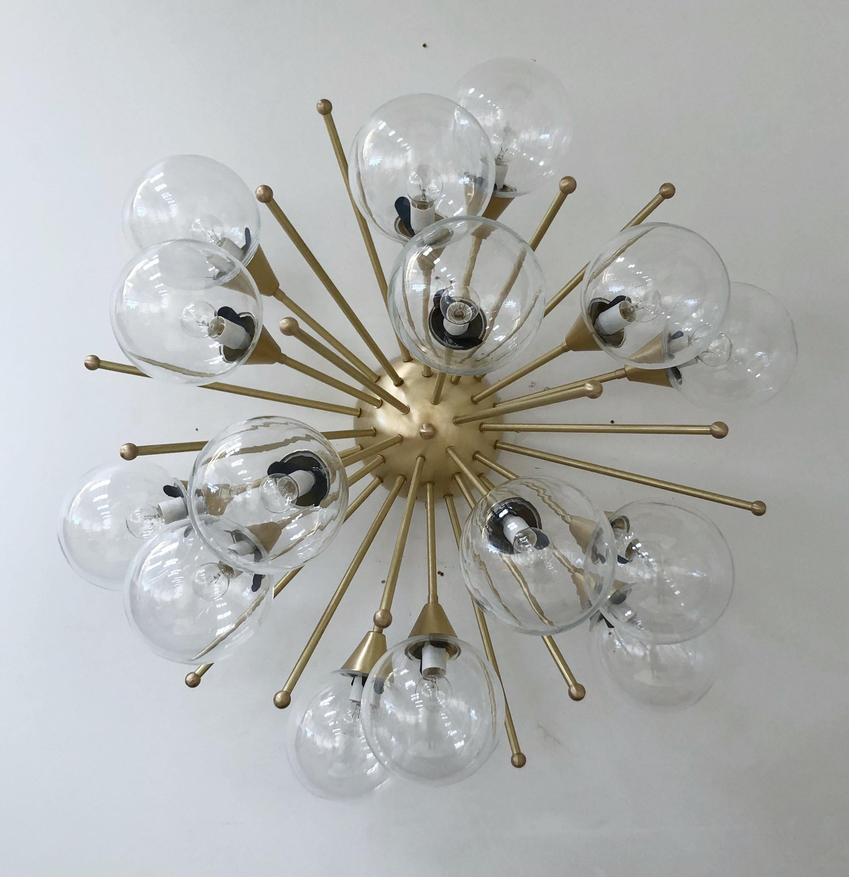 Italian Mezzo Flush Mount by Fabio Ltd For Sale