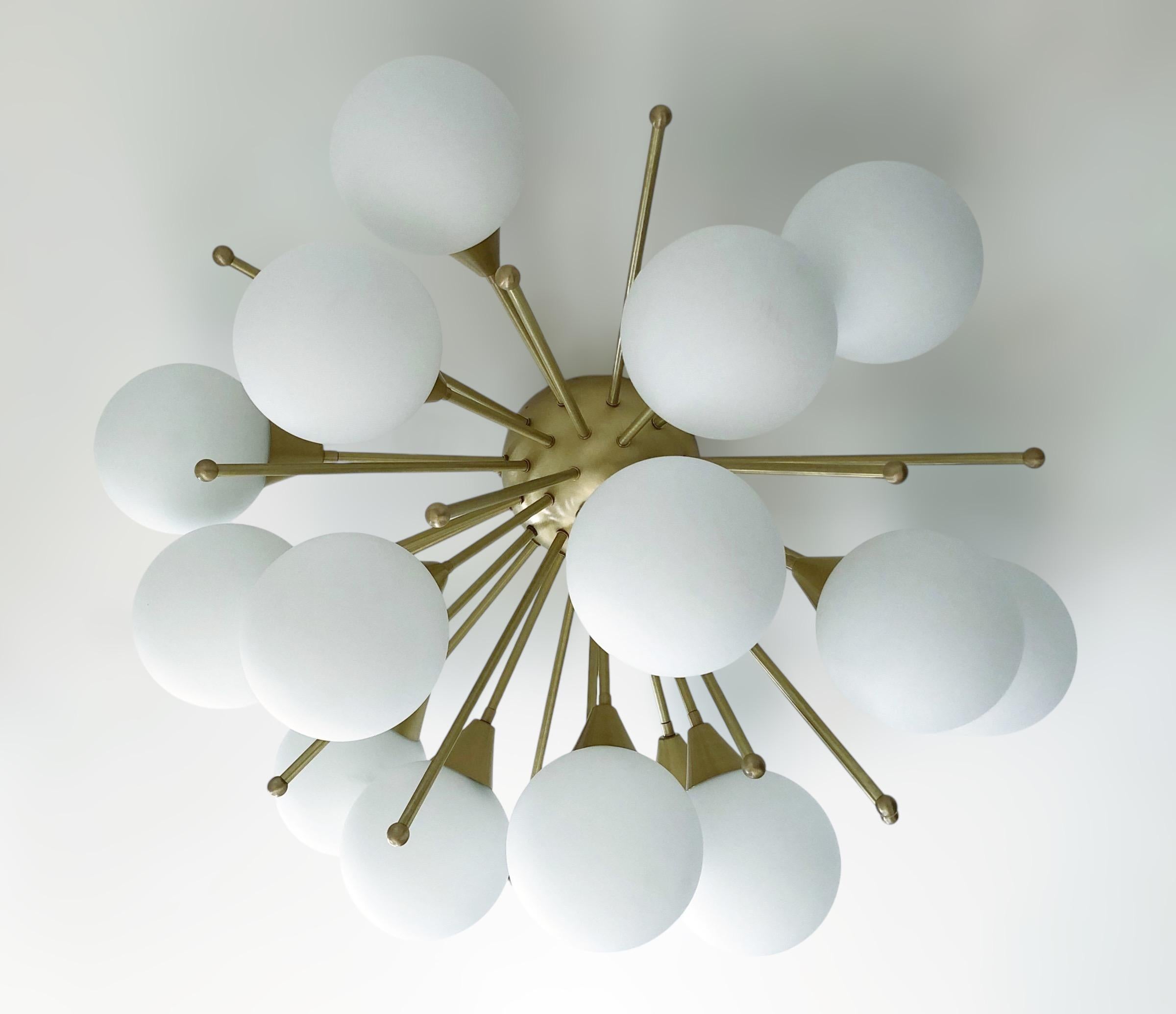 Italian Mezzo Flush Mount by Fabio Ltd For Sale