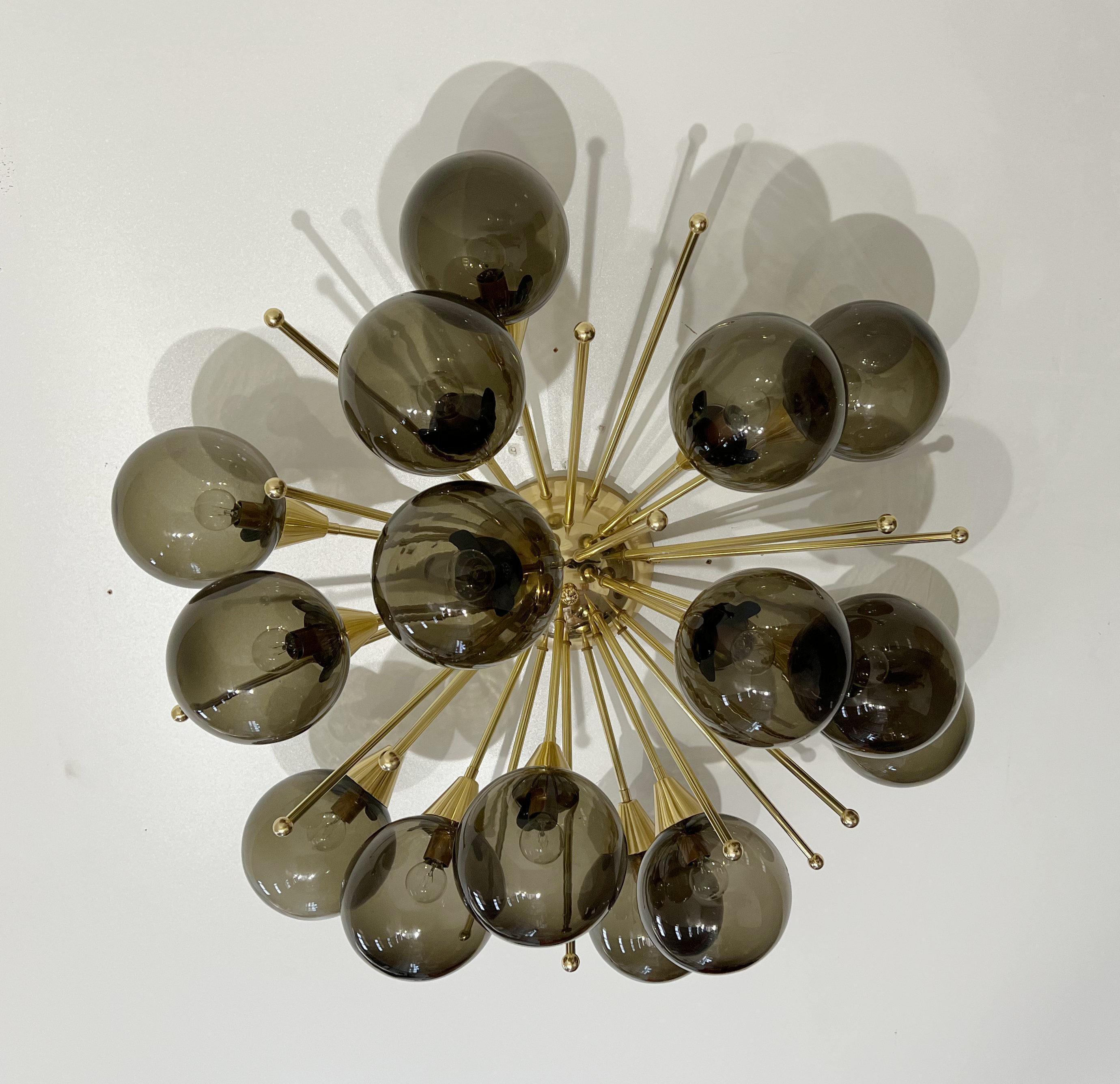 Italian Mezzo Flush Mount by Fabio Ltd For Sale