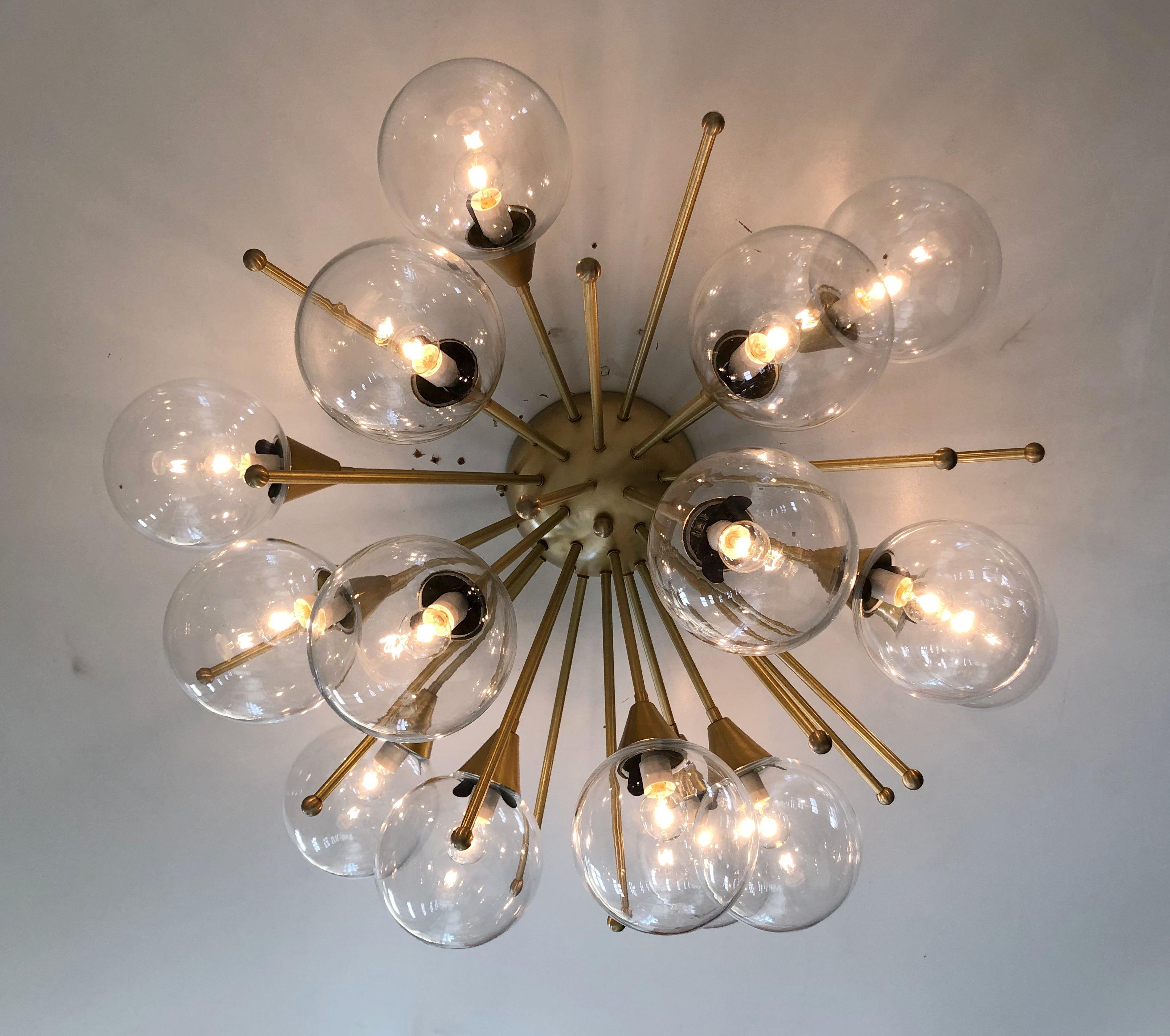 Contemporary Mezzo Flush Mount by Fabio Ltd For Sale
