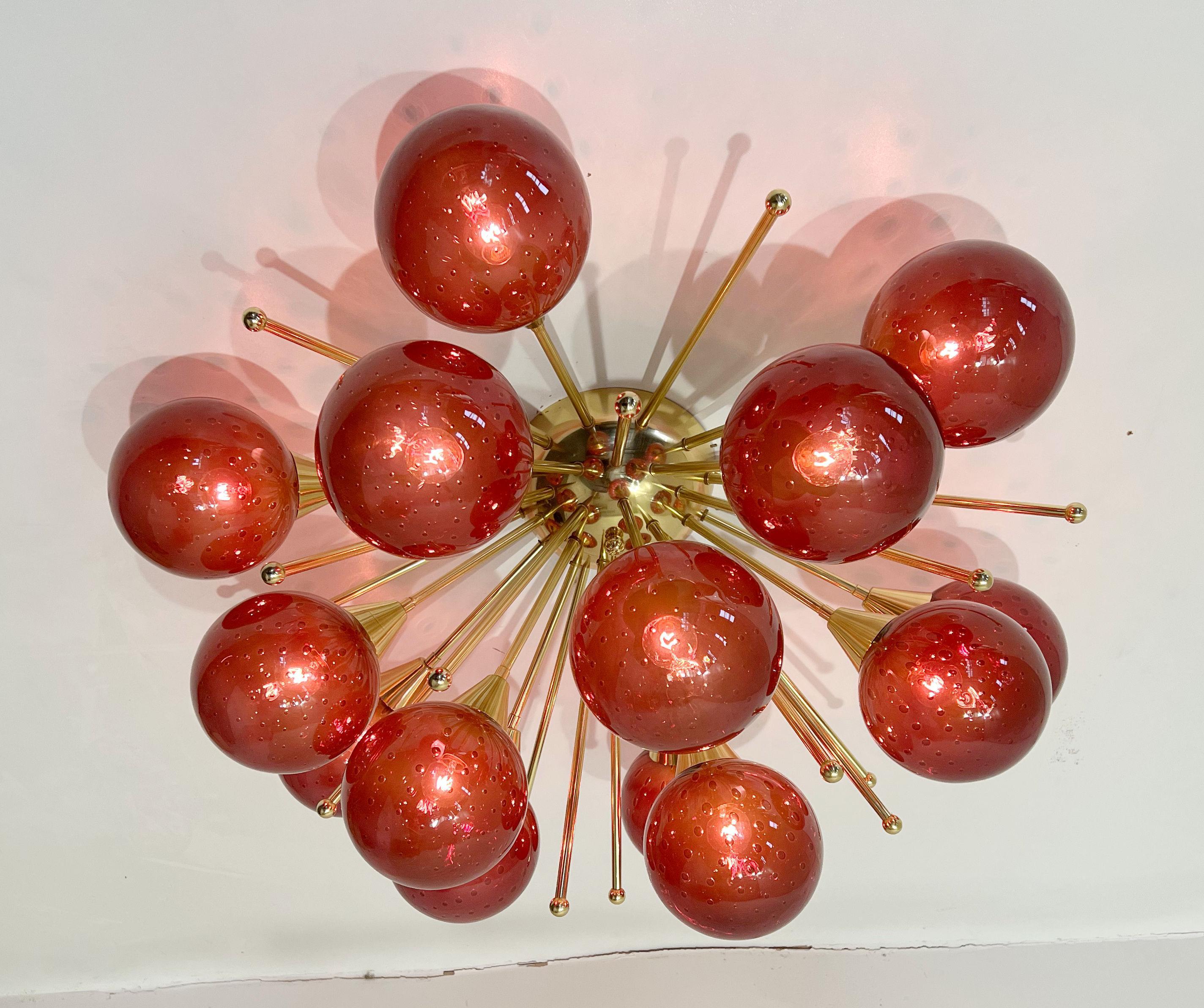Contemporary Mezzo Flush Mount by Fabio Ltd For Sale