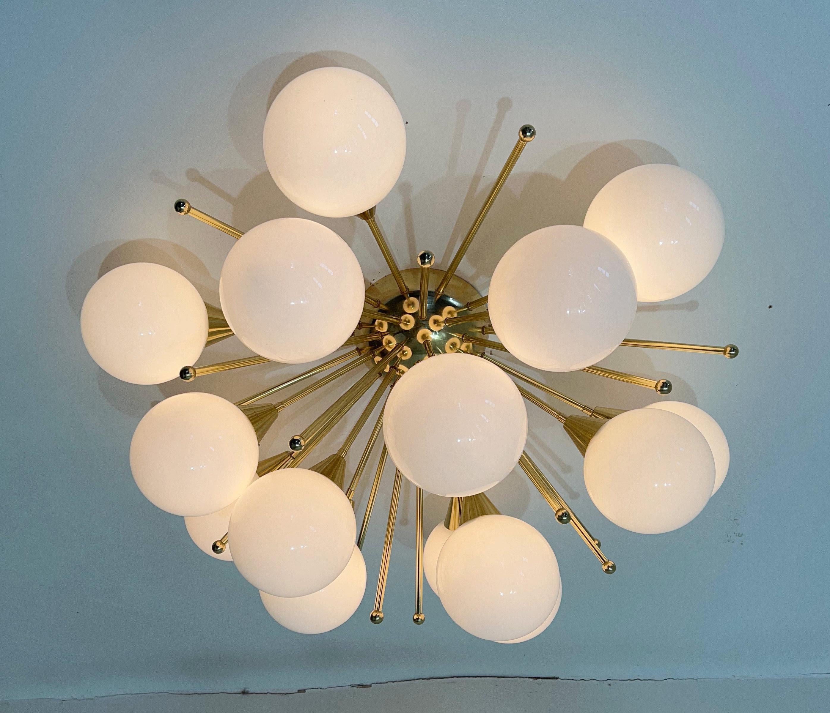Contemporary Mezzo Flush Mount by Fabio Ltd For Sale