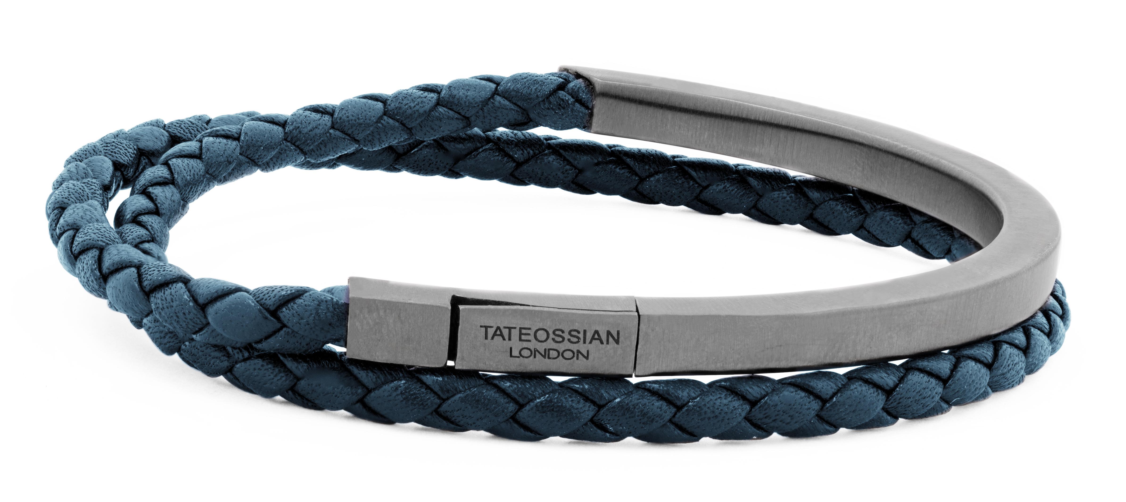 leather and silver bracelets for men