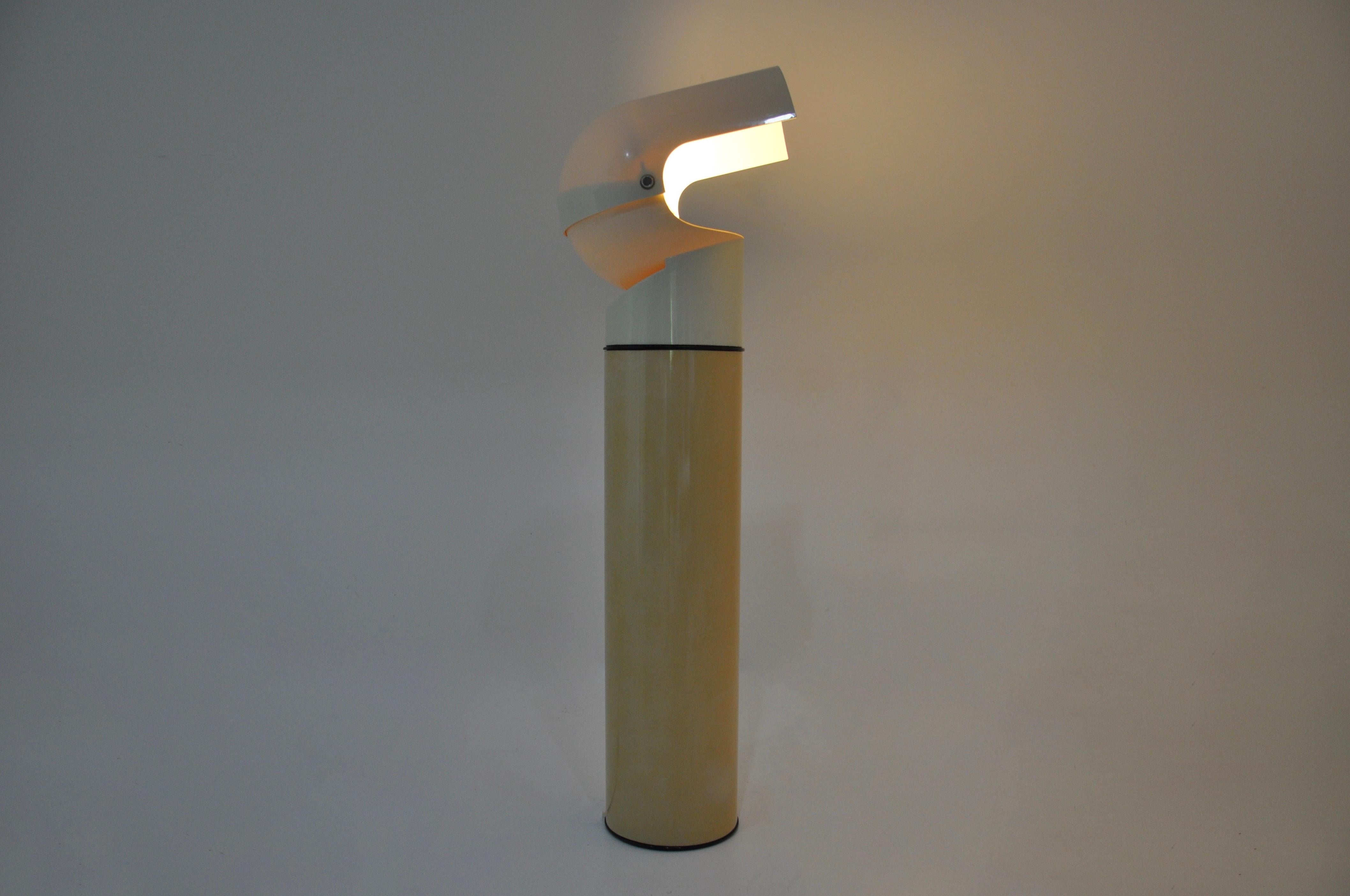 Metal Mezzo Pileo floor lamp by Gae Aulenti for Artemide, 1970s