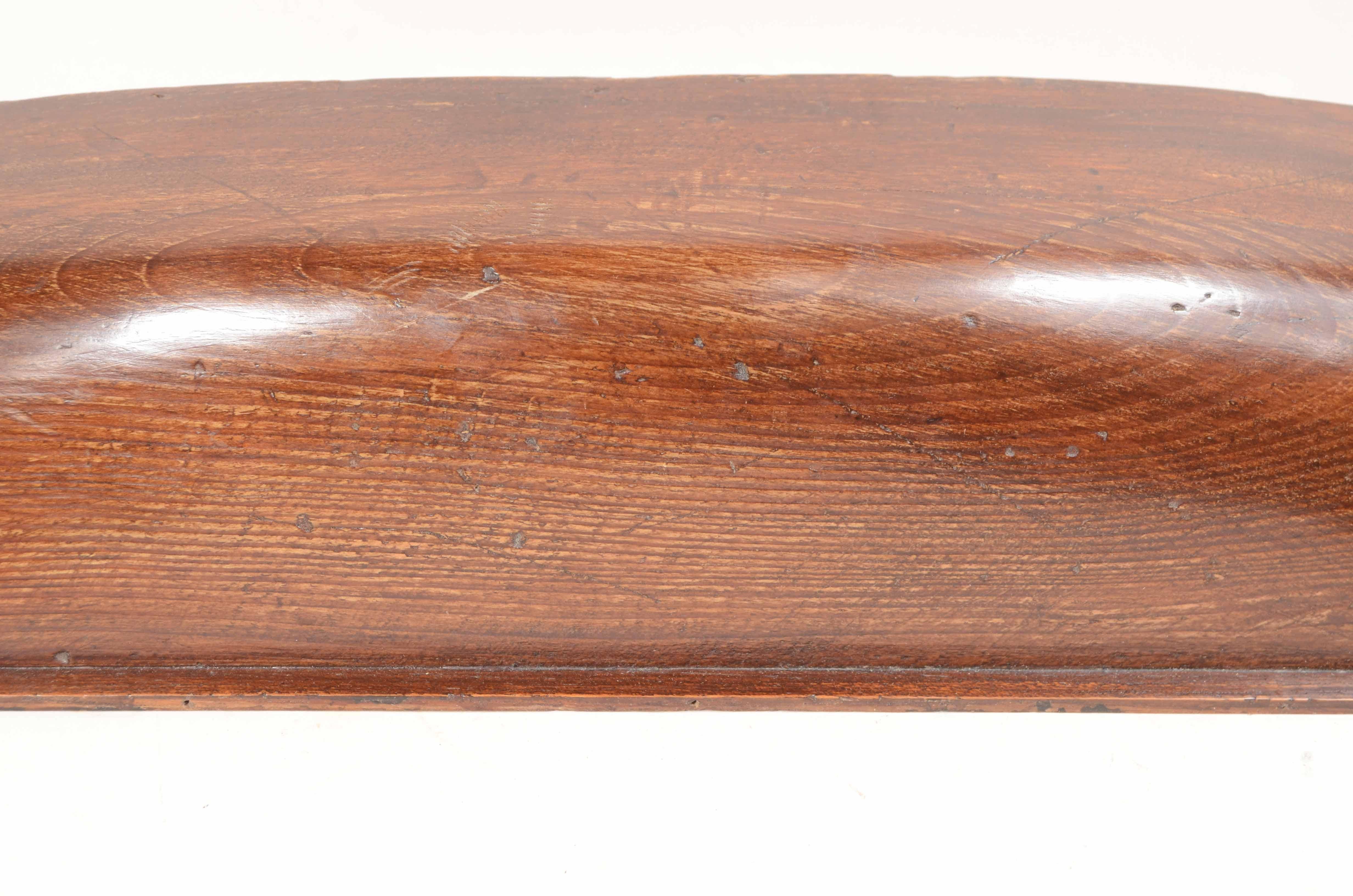 Wood 1940s half hull of a British schooner  oak wood.  For Sale