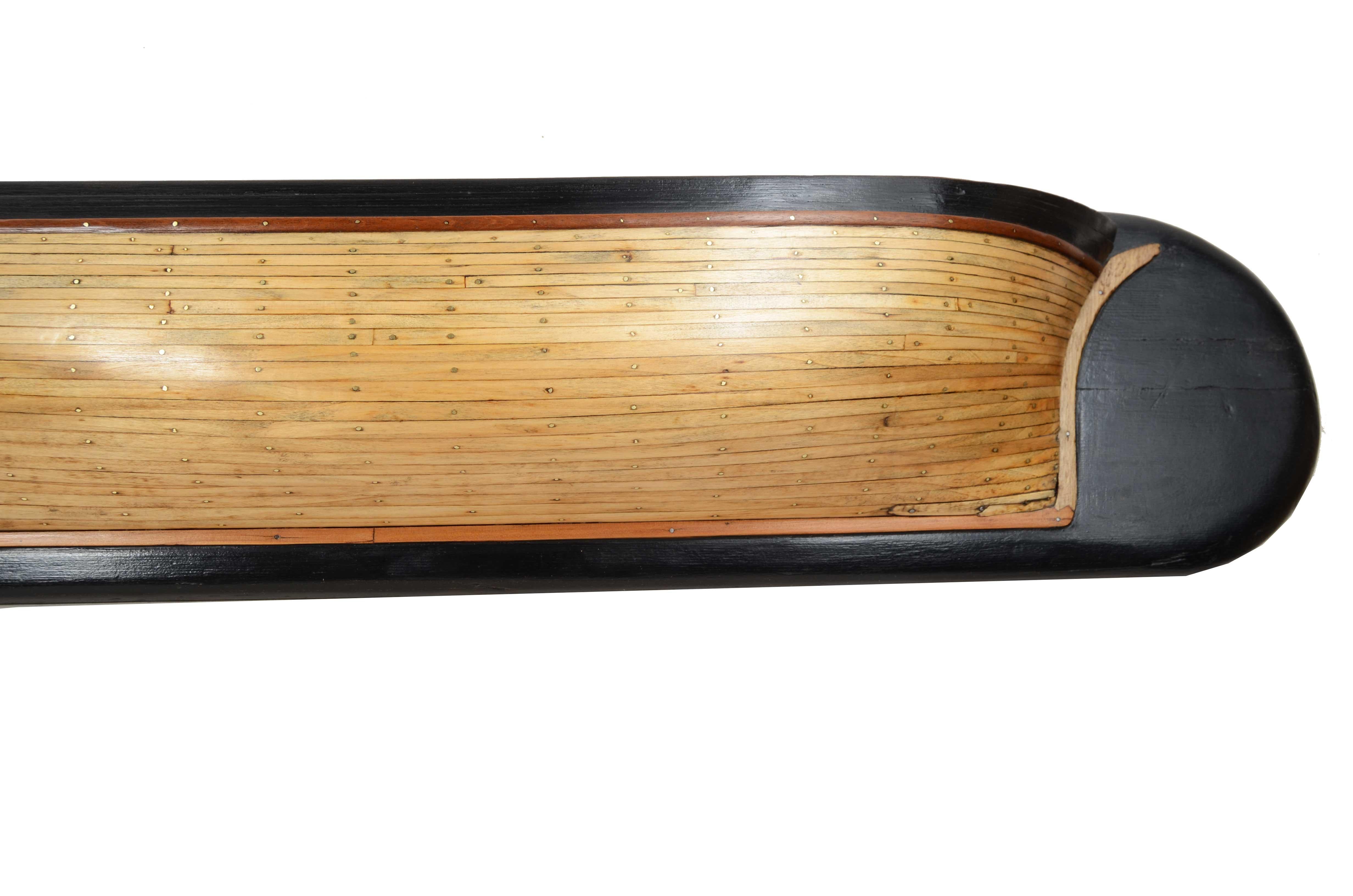 Second half of the 19th century half-hull of an English schooner  wooden For Sale 6