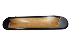 Seconde moitié du XIXe siècle, demi-coque d'une goélette anglaise en bois