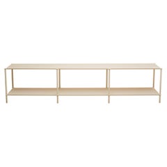 Mezzo XL Shelving (9') in Oyster White Powder Coated Steel by Laylo Studio