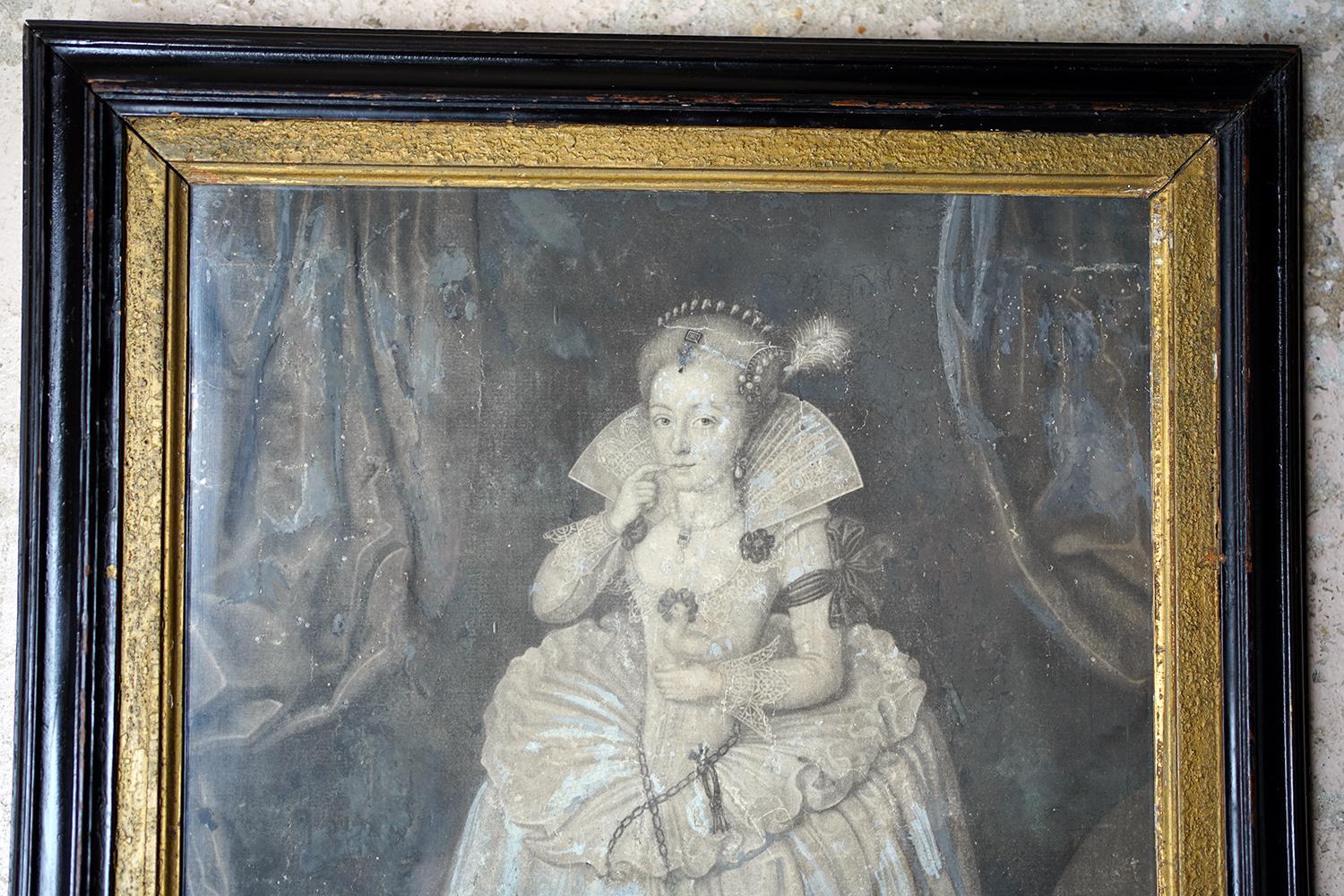 Mezzotint by John Faber Jr, The Most Illustrious Princess Elizabeth I, 1742 9