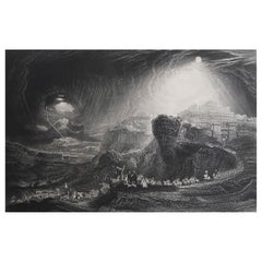 Mezzotint by John Martin, Joshua Commanding, Sangster, circa 1850