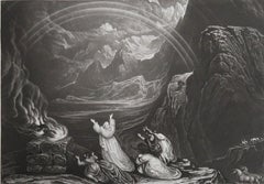 Mezzotint by John Martin, " Noah Offering Sacrifices ", Sangster, circa 1850