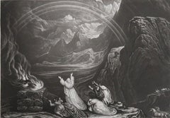 Mezzotint by John Martin, " Noah Offering Sacrifices ", Sangster, circa 1850