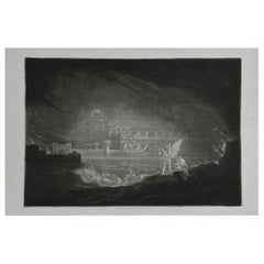 Mezzotint by John Martin, Pandemonium, Washbourne, 1853