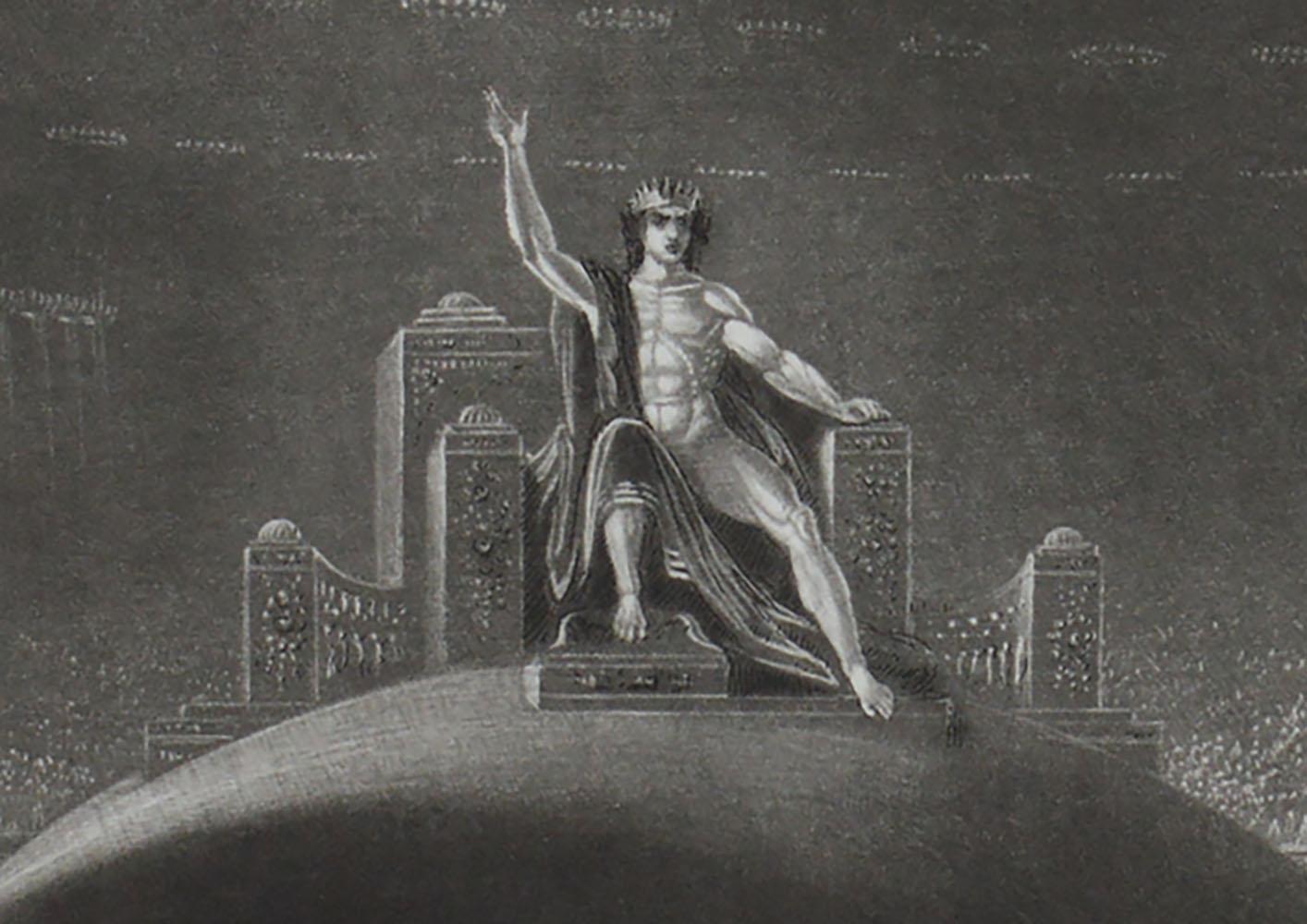 Other Mezzotint by John Martin, Satan on His Throne, Washbourne, 1853