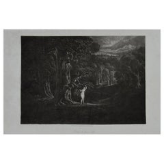 Mezzotint by John Martin, Satan Tempting Eve, Washbourne, 1853