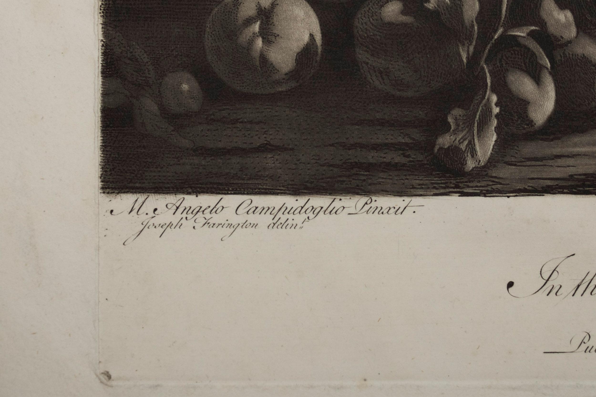 Rococo Mezzotint Engraving Etching 