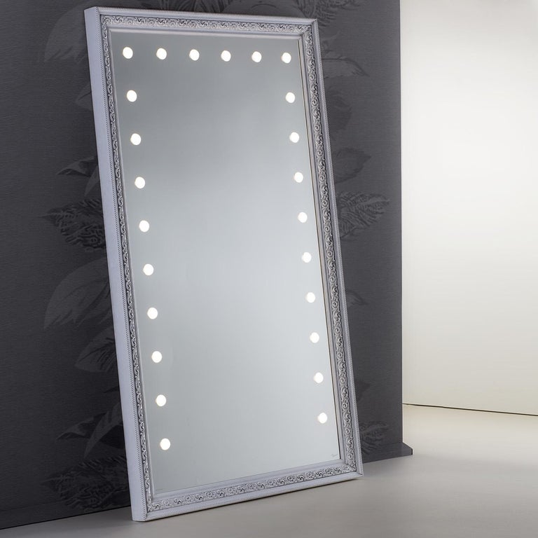 MF Floor Lighted Mirror For Sale at 1stDibs lit mf