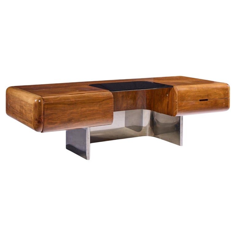 M.F. Harty for Stow & Davis Executive Desk, Mid-20th Century, offered by Modern Hill Inc.