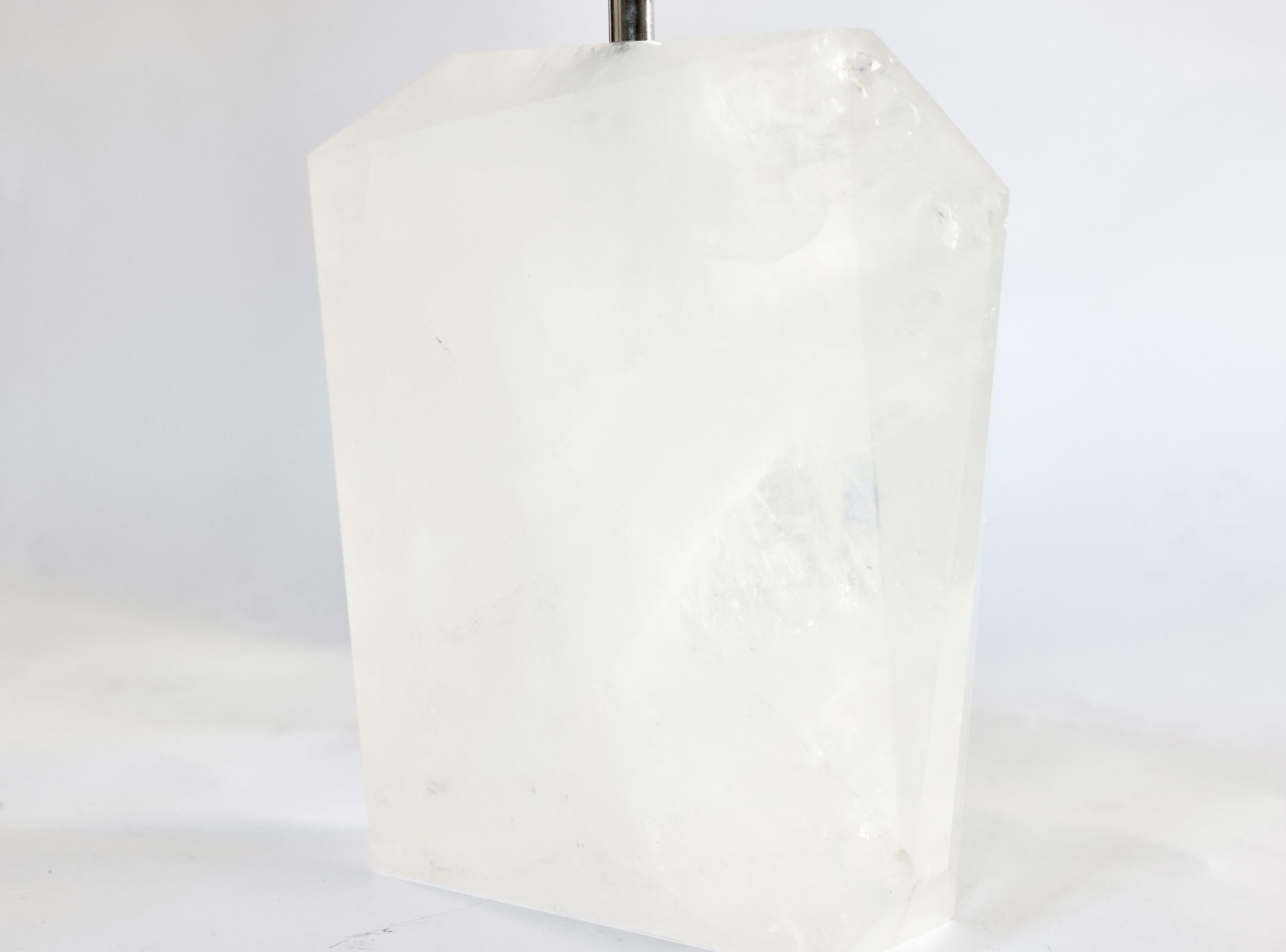 XXIe siècle et contemporain Lampes en cristal de roche MFB par Phoenix  en vente